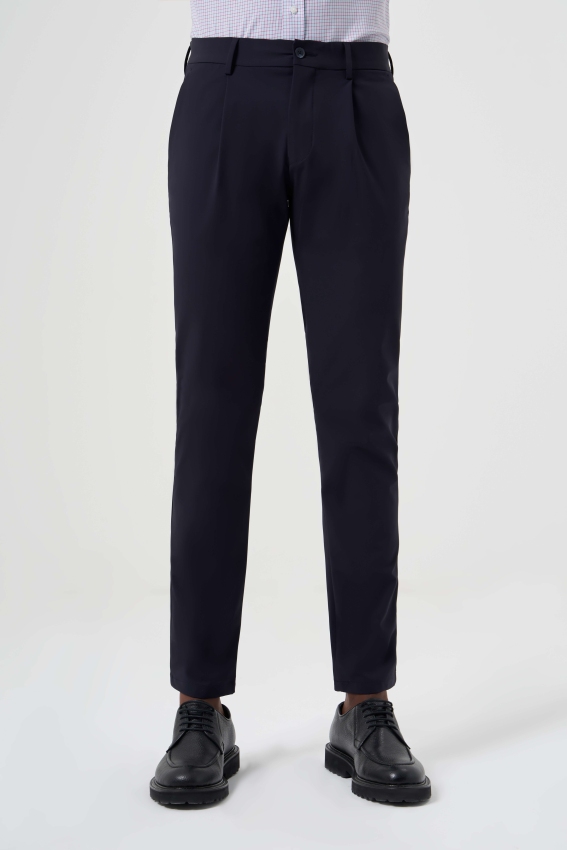 Regular Fit Lacivert Lastikli Spor Erkek Pantolon - 2