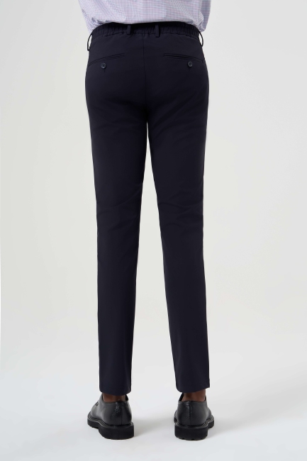 Regular Fit Lacivert Lastikli Spor Erkek Pantolon - 3