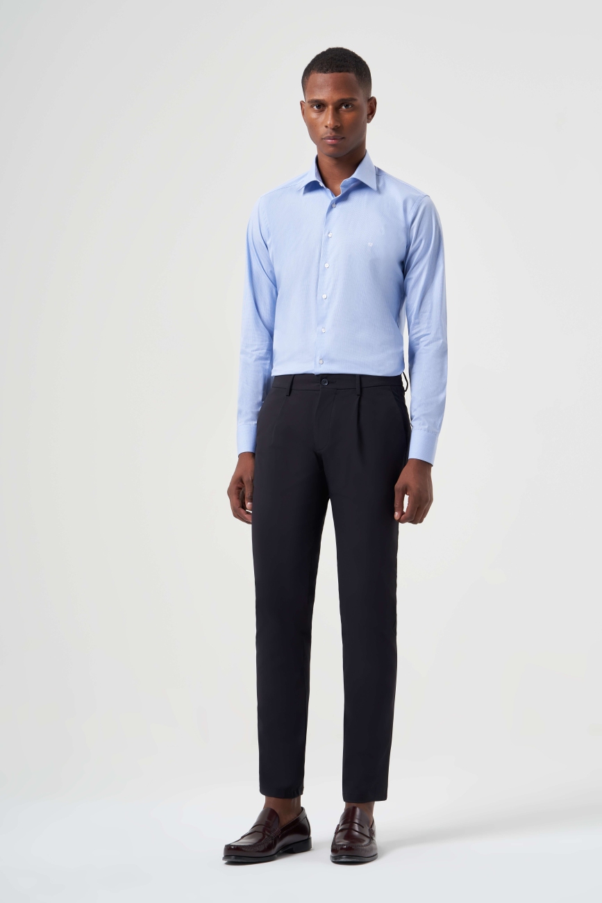 Regular Fit Siyah Lastikli Spor Erkek Pantolon
