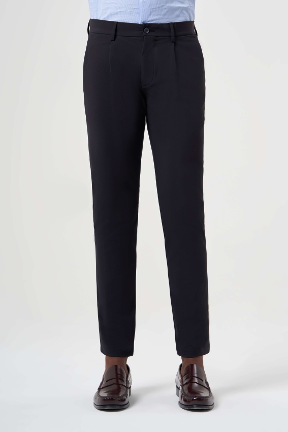 Regular Fit Siyah Lastikli Spor Erkek Pantolon - 2