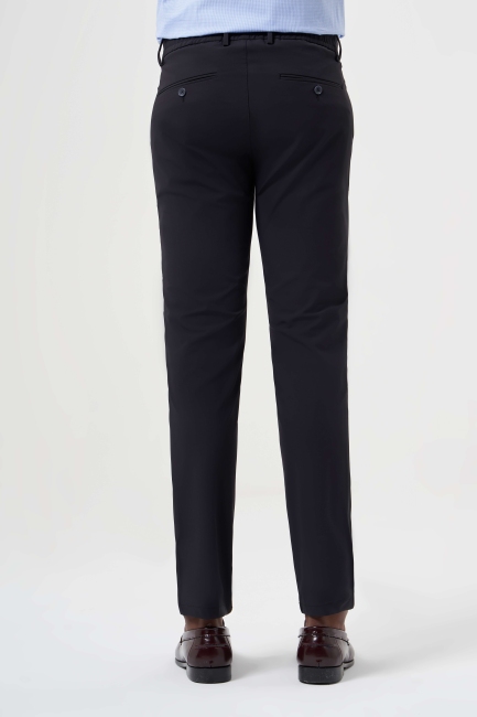 Regular Fit Siyah Lastikli Spor Erkek Pantolon - 3
