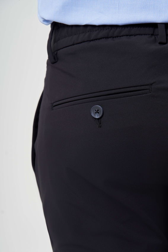 Regular Fit Siyah Lastikli Spor Erkek Pantolon - 4