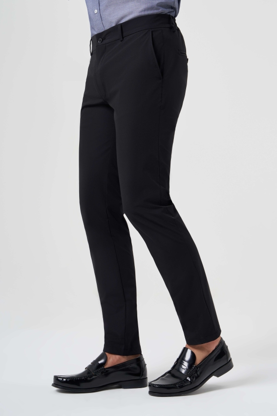 Beli Lastikli Siyah Erkek Pantolon - 2