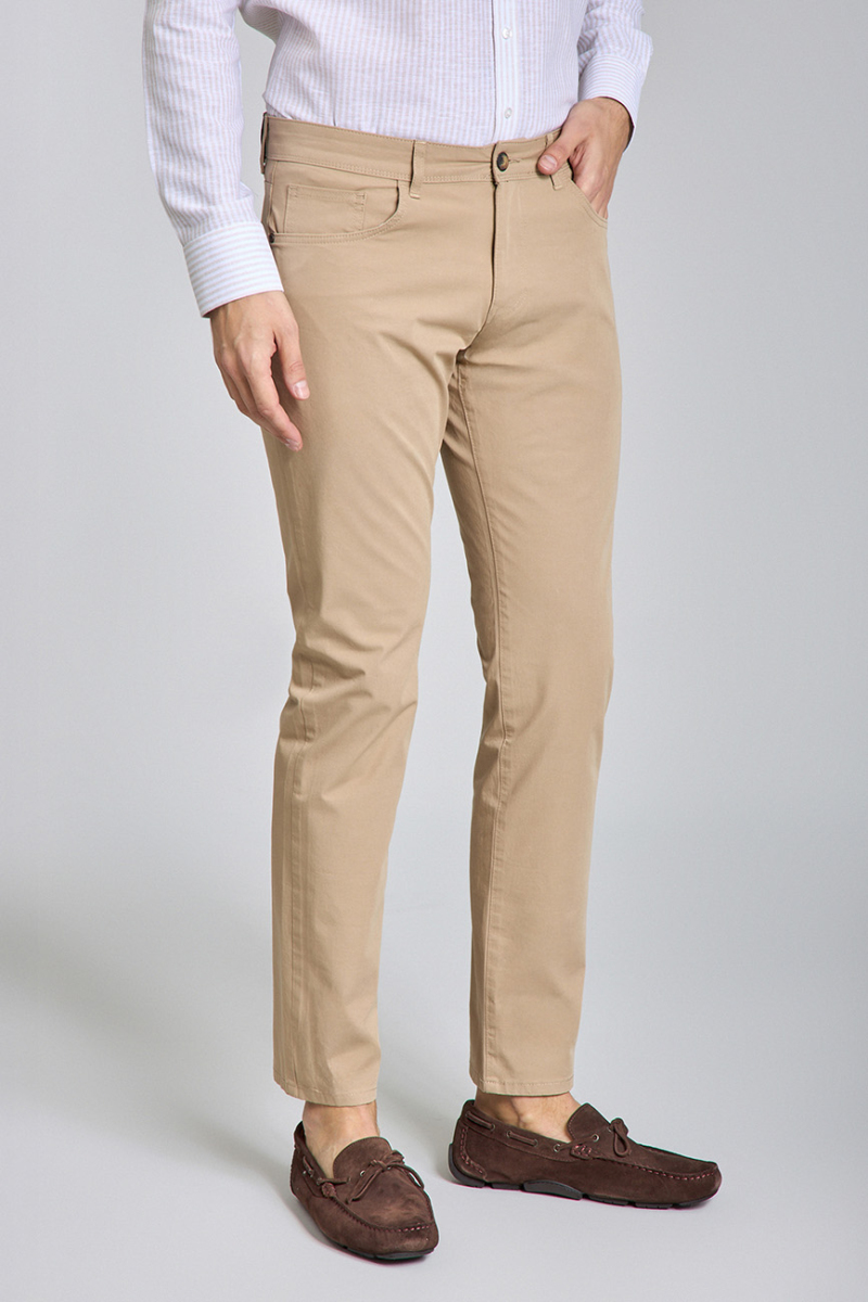 5 Cepli Bej Spor Erkek Pantolon - 4