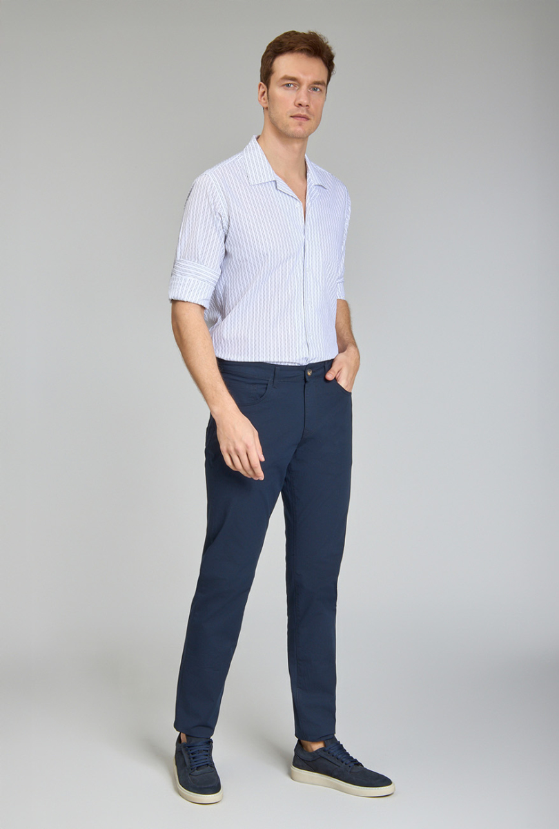5 Cepli Lacivert Spor Erkek Pantolon - 2