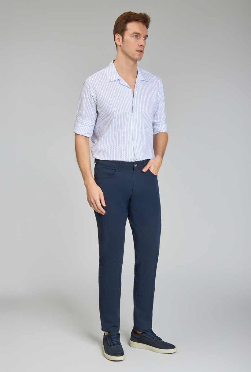 5 Cepli Lacivert Spor Erkek Pantolon - 1