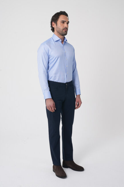 Lacivert Pamuk 5 Cepli Spor Erkek Pantolon - 2