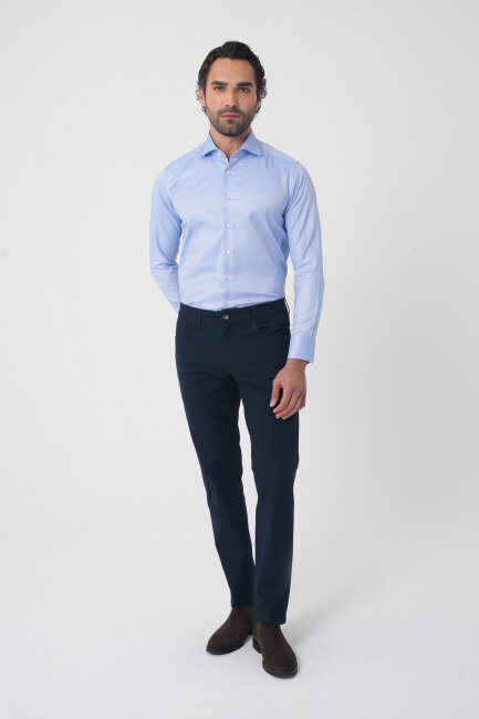 Lacivert Pamuk 5 Cepli Spor Erkek Pantolon - 3