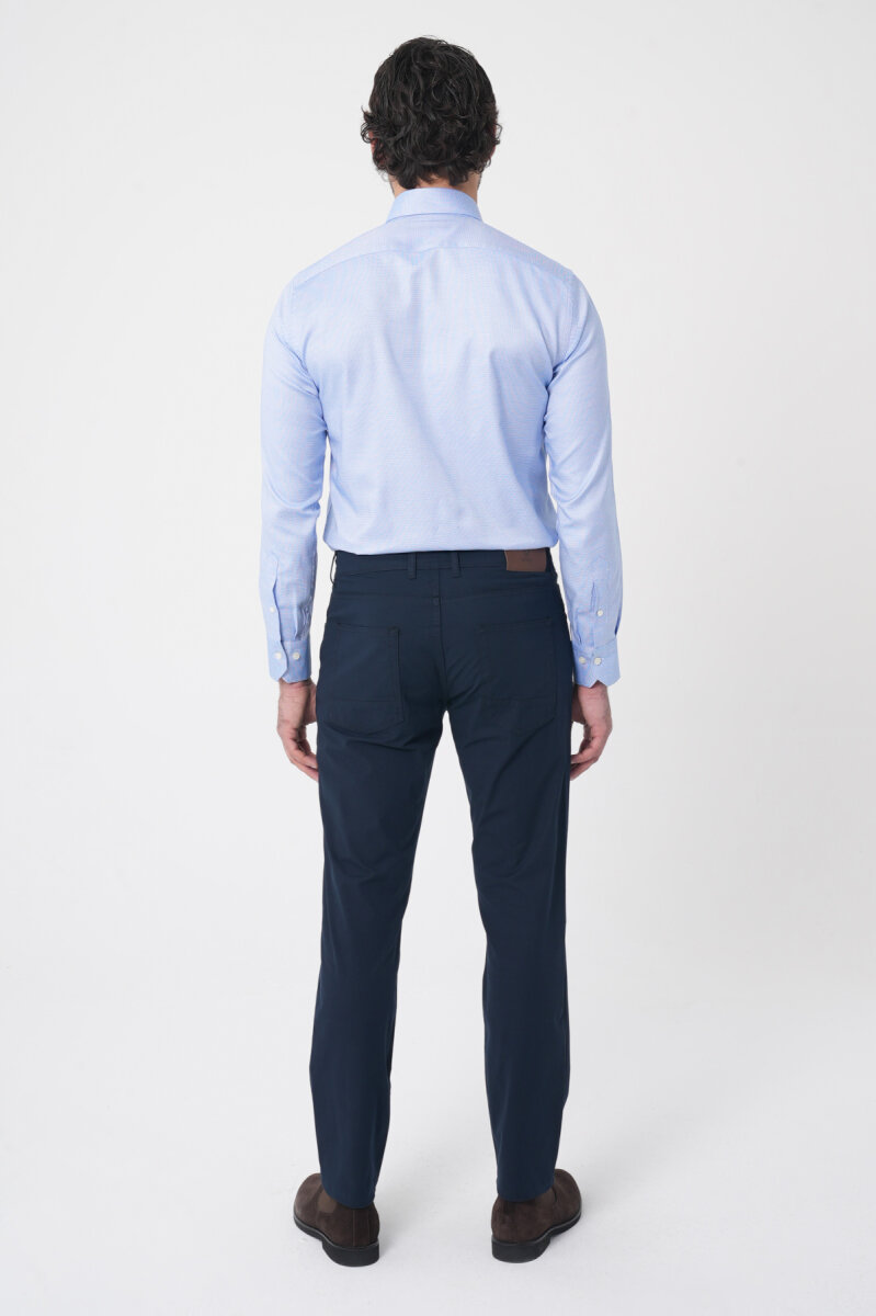 Lacivert Pamuk 5 Cepli Spor Erkek Pantolon - 4