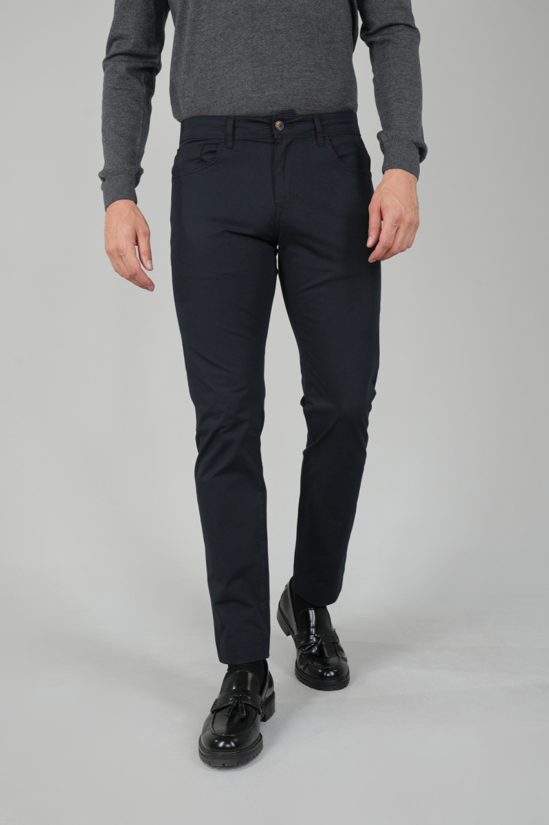 Siyah Pamuk 5 Cepli Spor Erkek Pantolon