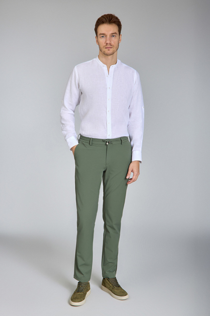 PNS 25100 LASTİKLİ SPOR PANTOLON Yeşil - Bisse