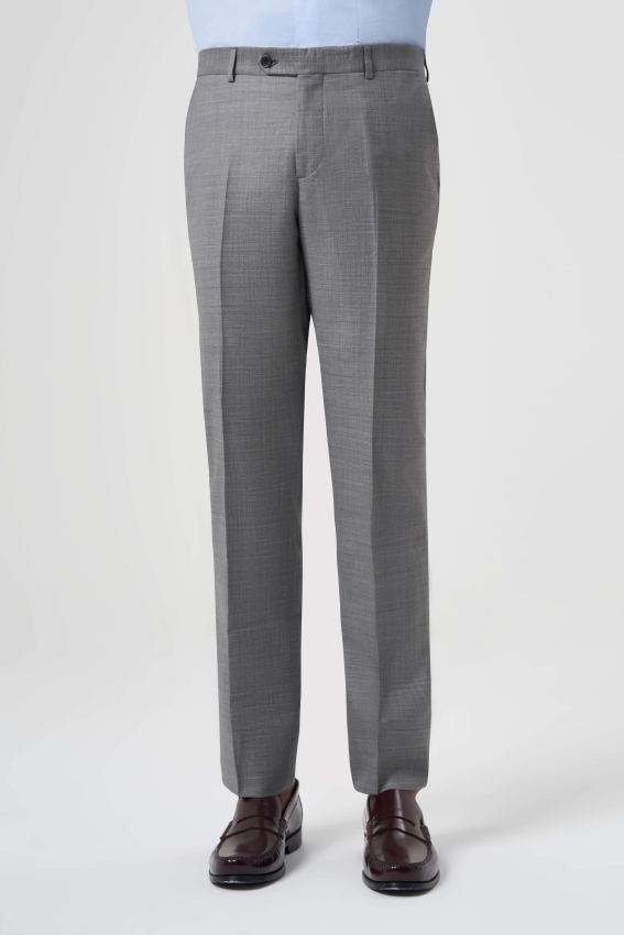 Modern Fit Gri Klasik Erkek Pantolon - 2