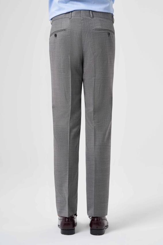 Modern Fit Gri Klasik Erkek Pantolon - 3