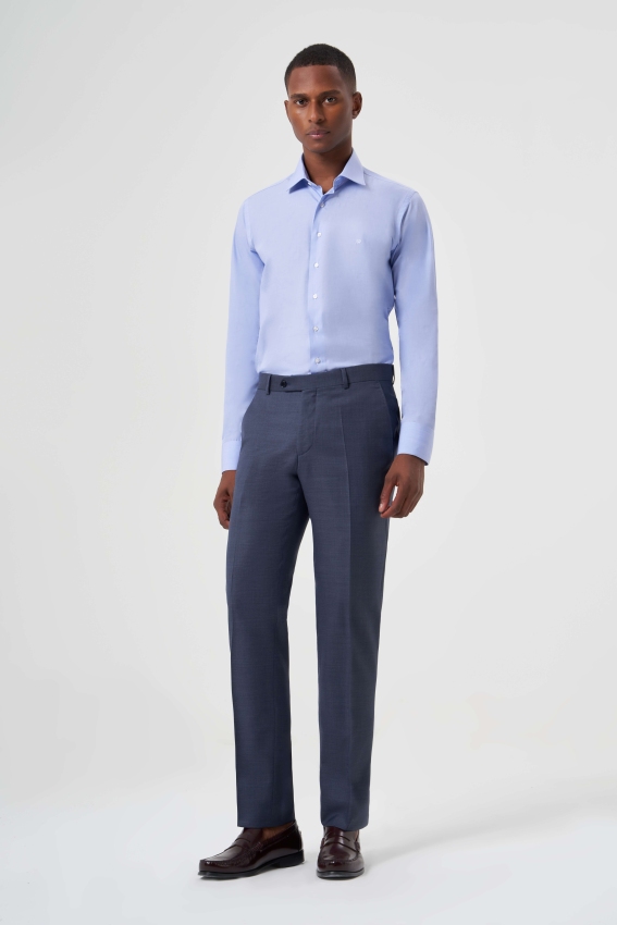 Modern Fit Lacivert Klasik Erkek Pantolon - 1