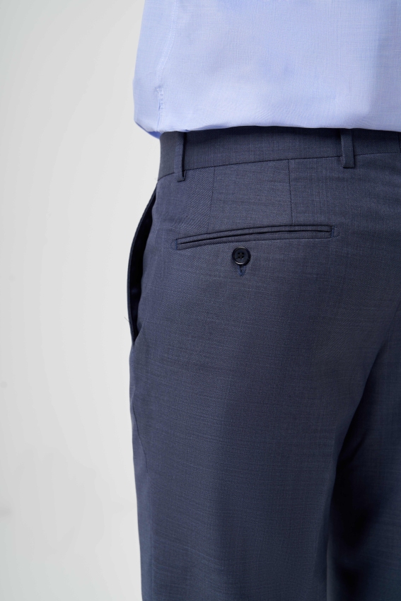 Modern Fit Lacivert Klasik Erkek Pantolon - 4