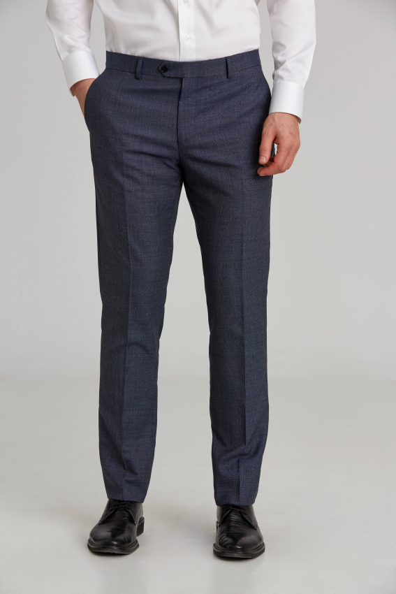 Regular Fit Lacivert Klasik Erkek Pantolon - 5