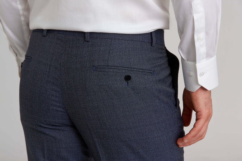 Regular Fit Lacivert Klasik Erkek Pantolon - 4