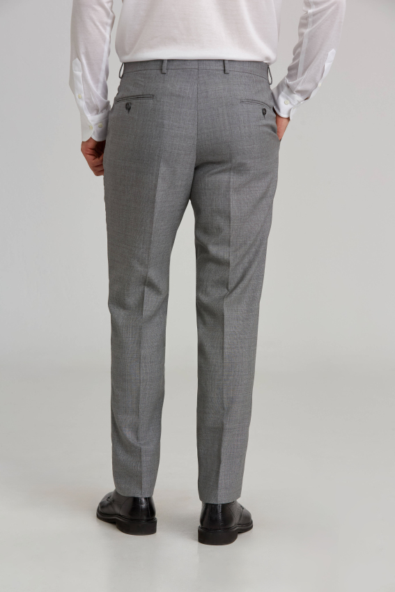 Regular Fit Gri Klasik Erkek Pantolon - 2