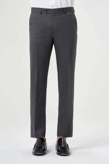 Regular Fit Füme Klasik Erkek Pantolon - 2