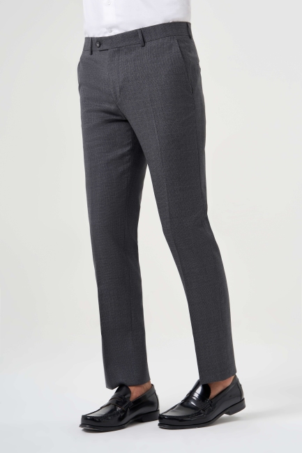Regular Fit Füme Klasik Erkek Pantolon - 4