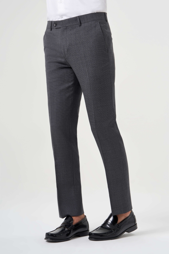 Regular Fit Füme Klasik Erkek Pantolon - 4