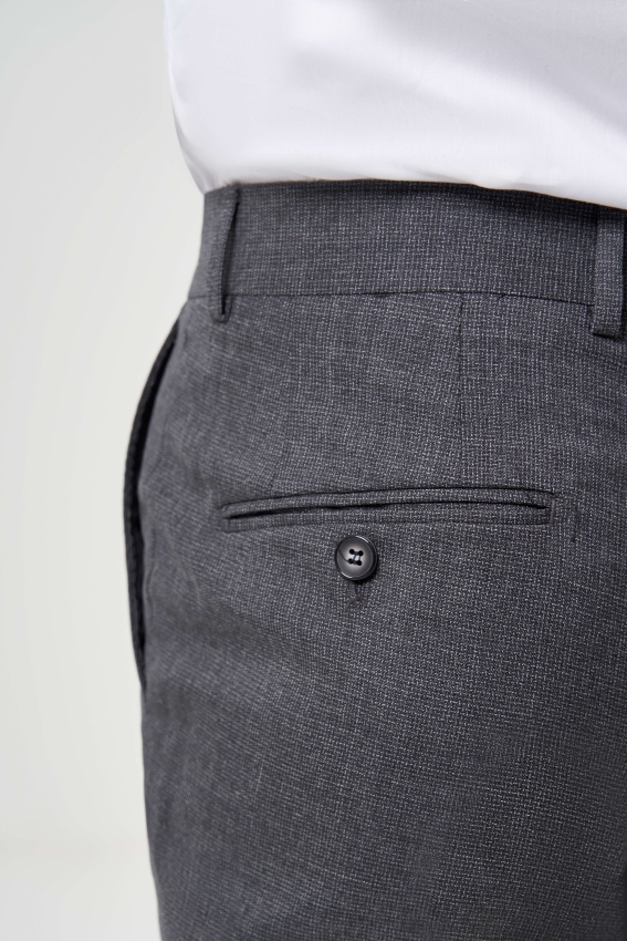 Regular Fit Füme Klasik Erkek Pantolon - 5