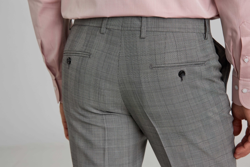 Modern Fit Gri Klasik Erkek Pantolon - 4
