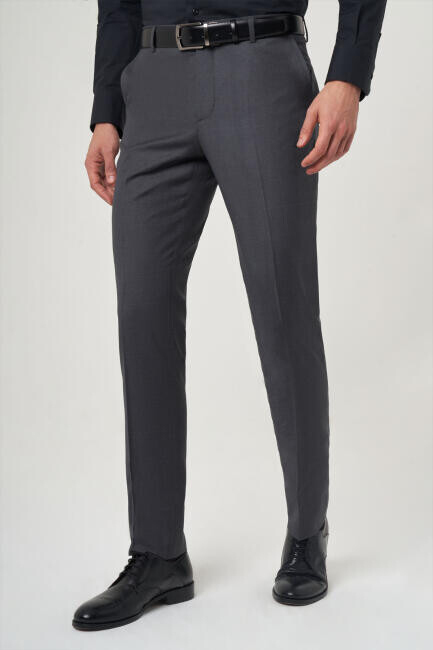 Modern Fit Antrasit Klasik Erkek Pantolon - 3