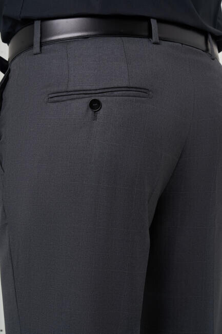 Modern Fit Antrasit Klasik Erkek Pantolon - 5