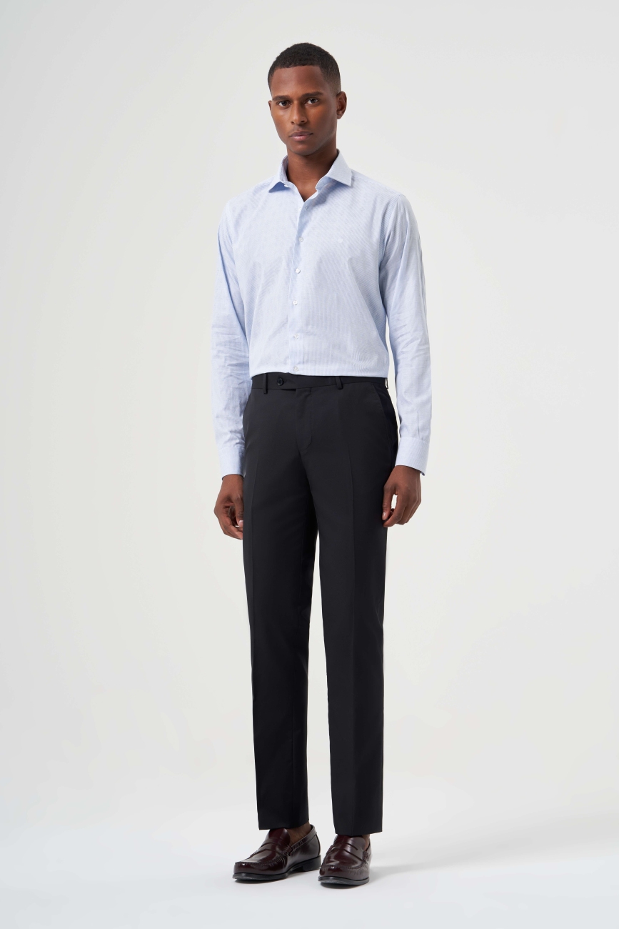 Modern Fit Siyah Klasik Erkek Pantolon