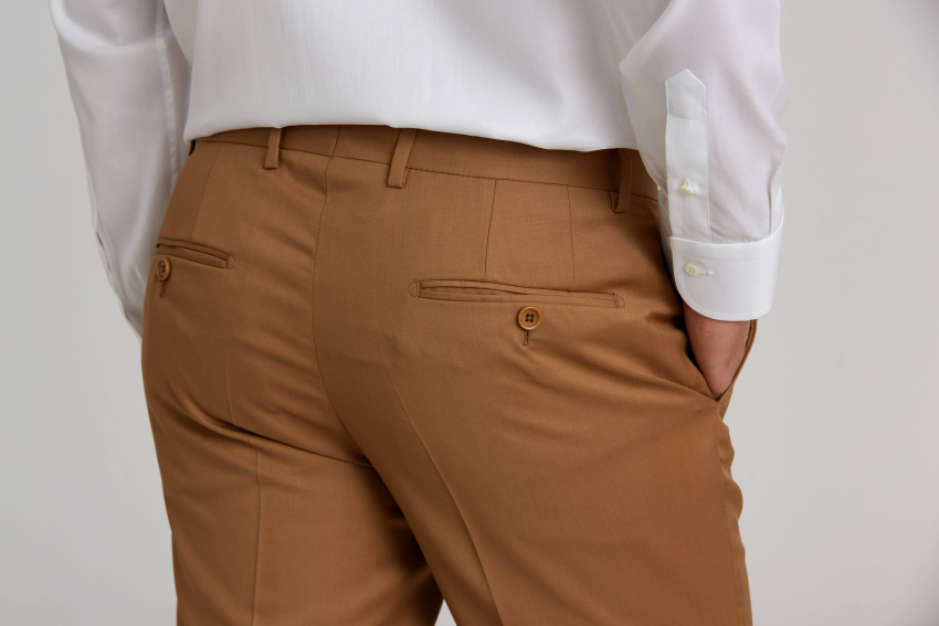 Oranj Dokuma Klasik Erkek Pantolon - 2