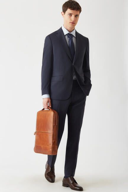 Bisse Erkek Slim Fit 6 Drop Takım Elbise LACİ. 4 Bisse Erkek Slim Fit 6 Drop Takım Elbise LACİ. 4
