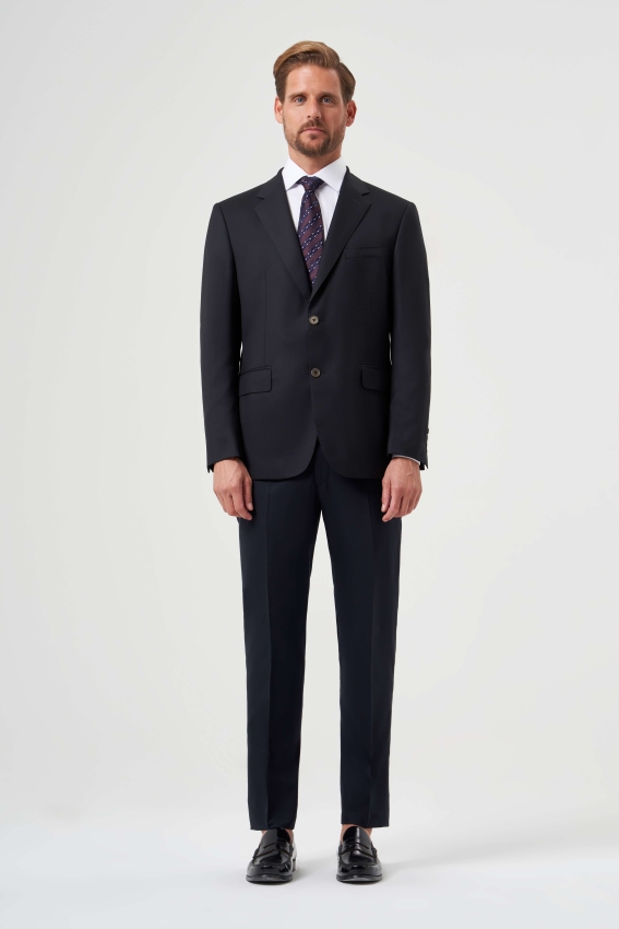 Comfort Fit Mono Yaka Drop 6 Siyah Erkek Takım Elbise - 1