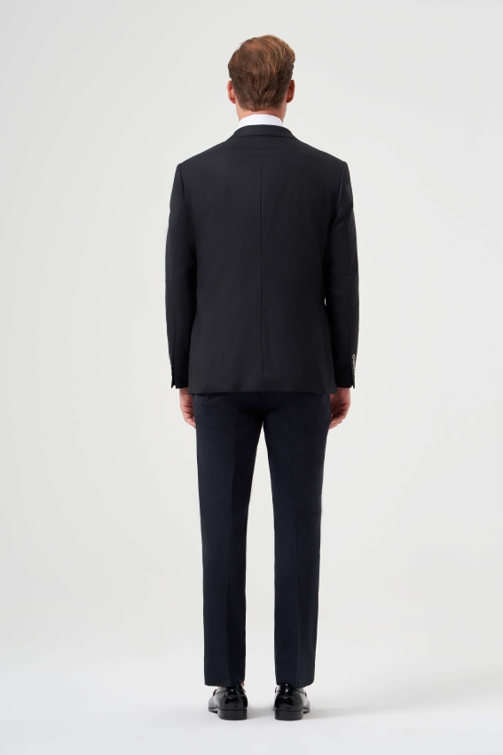 Comfort Fit Mono Yaka Drop 6 Siyah Erkek Takım Elbise - 2