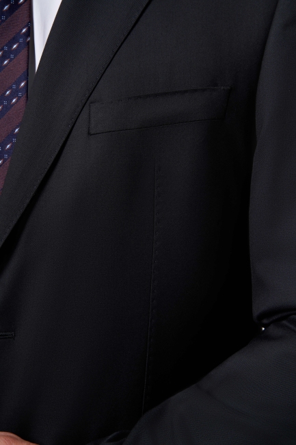 Comfort Fit Mono Yaka Drop 6 Siyah Erkek Takım Elbise - 3