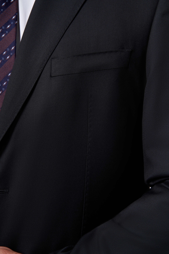 Comfort Fit Mono Yaka Drop 6 Siyah Erkek Takım Elbise - 3