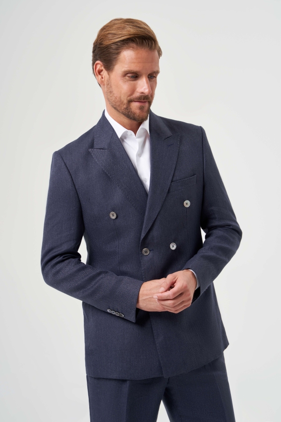 Regular Fit Lacivert Erkek Takım Elbise - 6