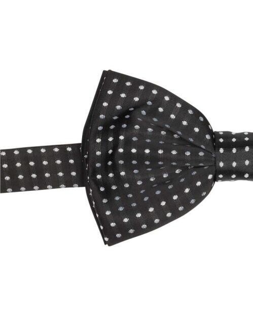 Puantiyeli Siyah Erkek Smokin Papyon - 2