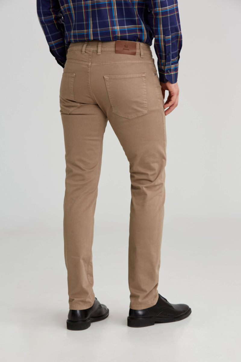 Regular Fit 5 Cepli Camel Gabardin Spor Erkek Pantolon (1)