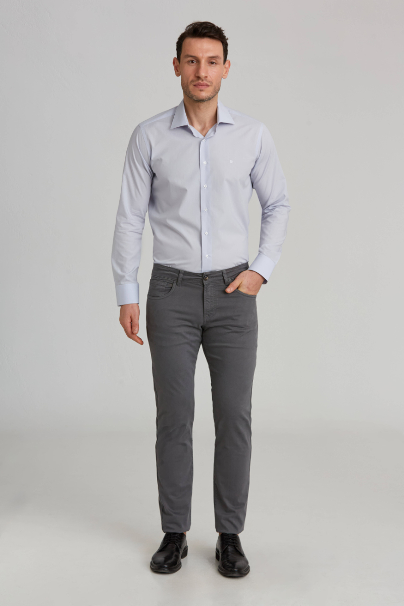 Regular Fit 5 Cepli Kahve Gabardin Spor Erkek Pantolon - 4