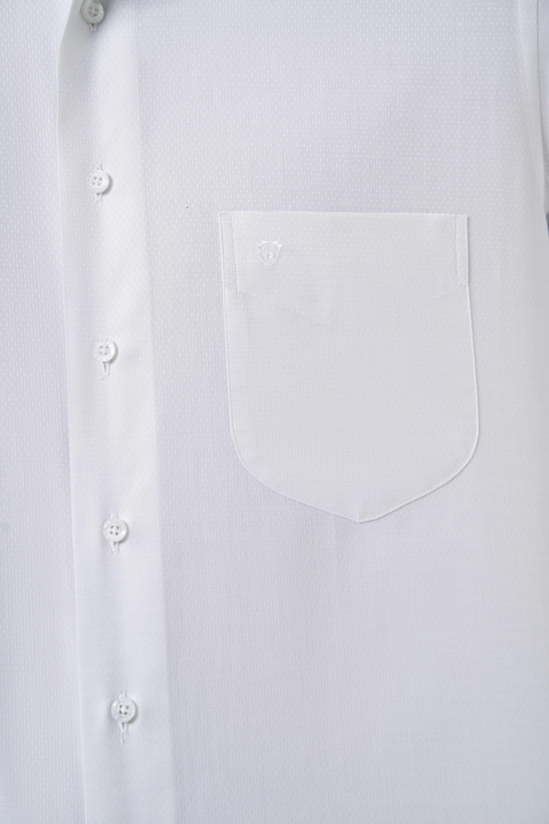 Regular Fit Açık Gri Basic Klasik Erkek Gömlek - 3