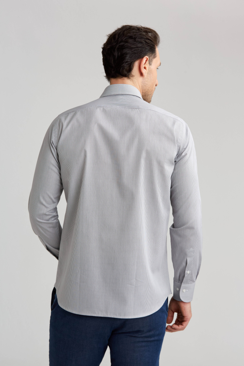 Regular Fit Açık Kahve İtalyan Kumaş Erkek Gömlek (1)