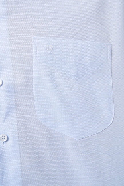 Regular Fit Açık Mavi Basic Klasik Erkek Gömlek - 3
