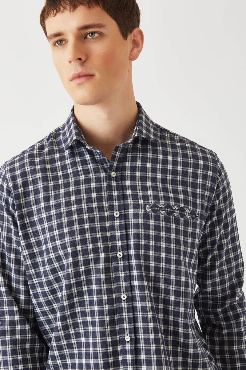 Regular Fit Antrasit Ram Yaka Spor Erkek Gömlek - 3