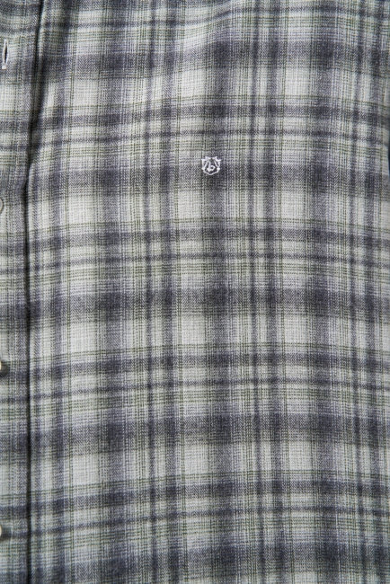 Regular Fit Flanel Ekose Desenli Yeşil Erkek Gömlek - 3