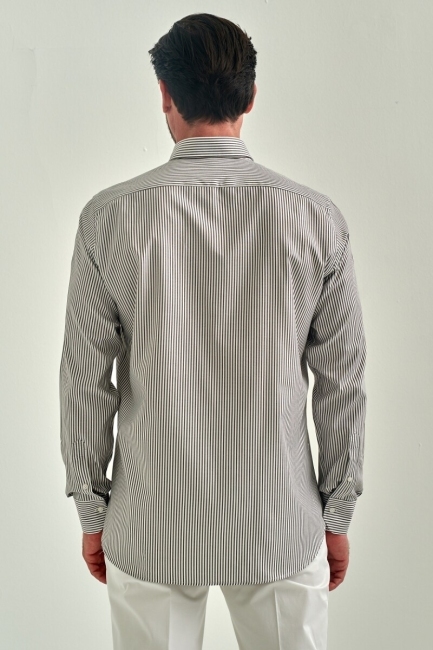 Regular Fit Coffee Sports Men's Shirt - 2