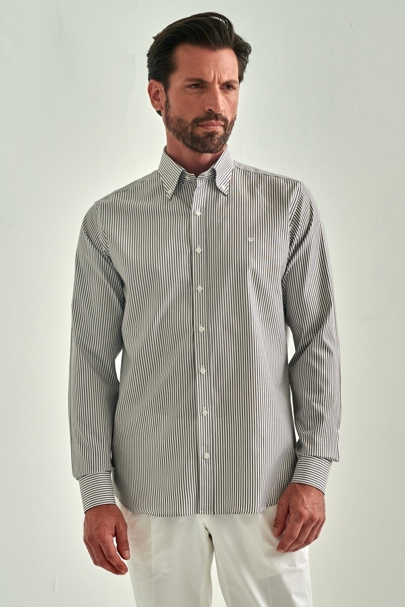 Regular Fit Coffee Sports Men's Shirt - 5