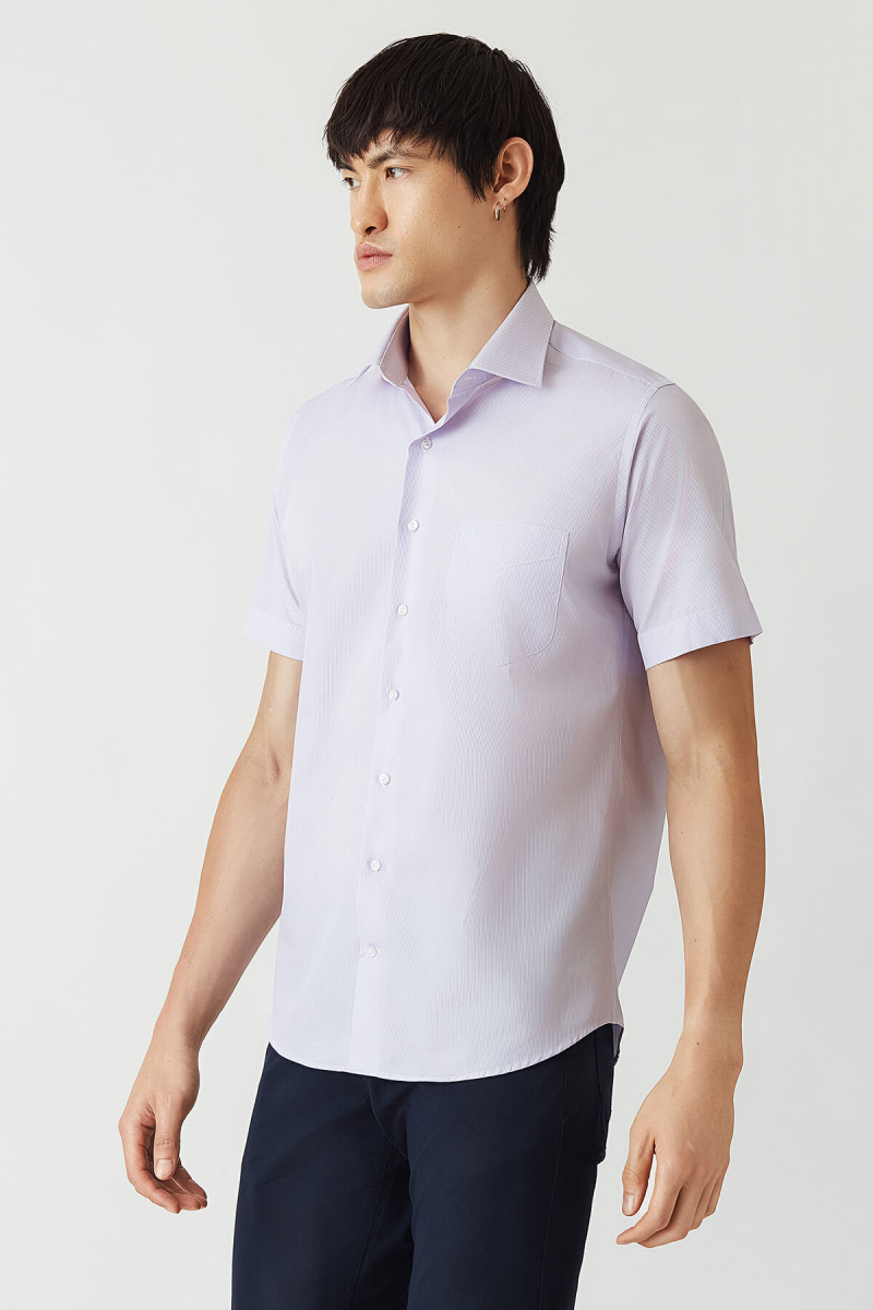 Regular Fit Kısa Kollu Lıla Klasik Erkek Gömlek - 4