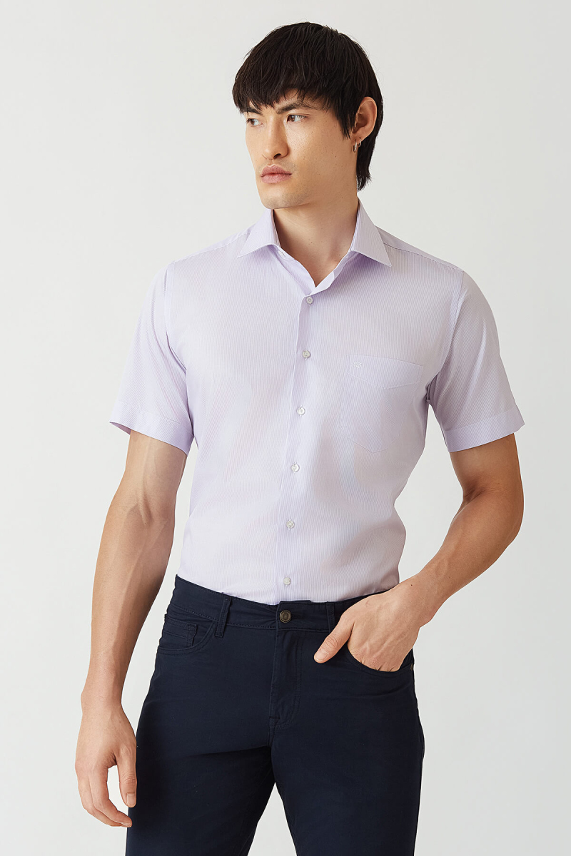 Regular Fit Kısa Kollu Lıla Klasik Erkek Gömlek - 5