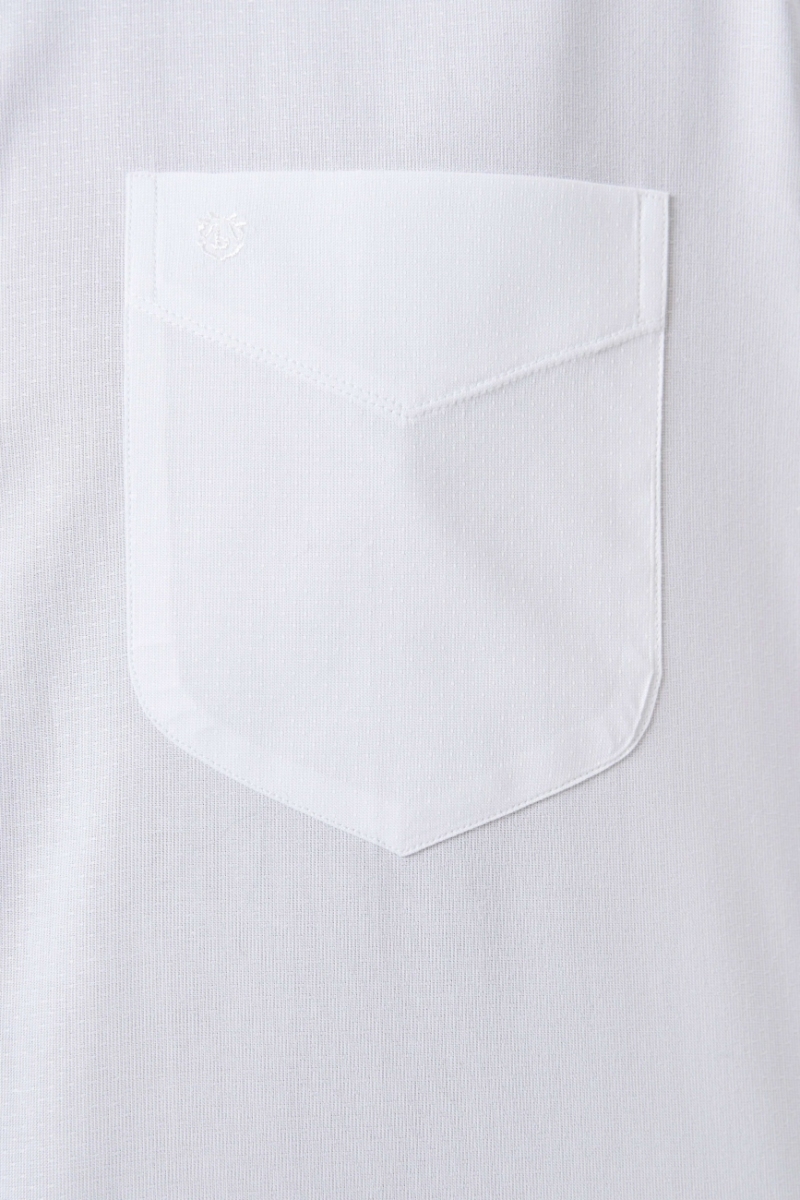 Regular Fit Klasik Beyaz Basic Erkek Gömlek - 3